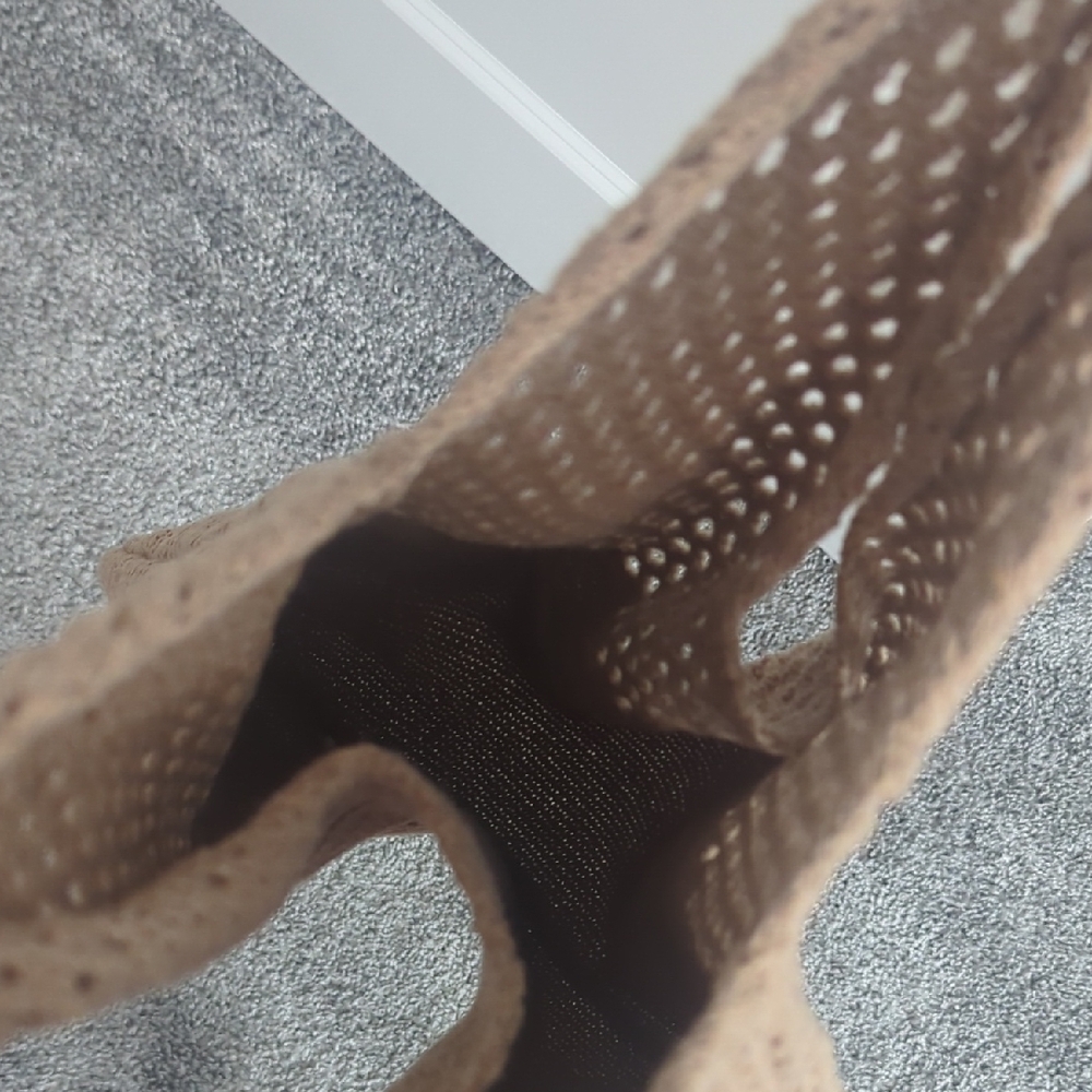 Brown Mesh Tote Bag - Picture 4 of 7